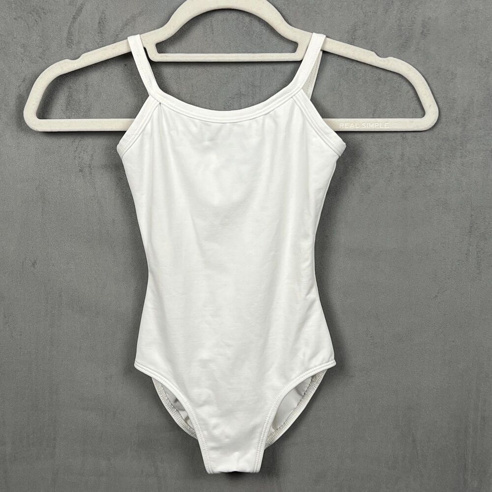 Eurotard Camisole Ballet Leotard White - Youth Intermediate